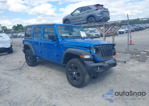 2022 Jeep Wrangler Unlimited Sport S 4X4 from USA, damaged, VIN 1C4HJXDN9NW184406